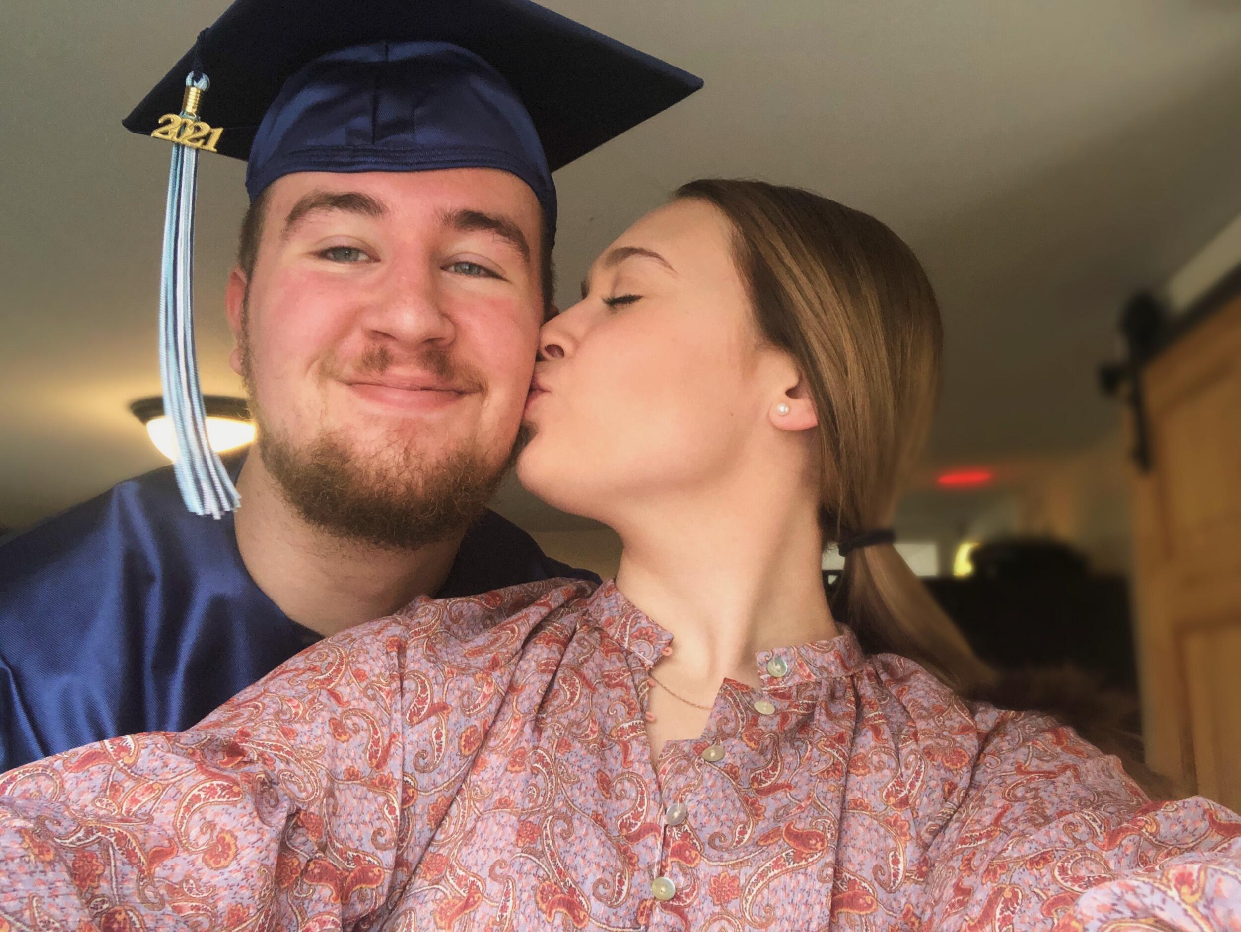 Zachs college graduation...from home!
