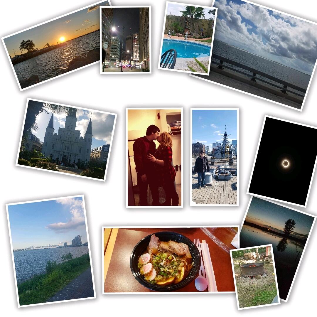 We've had plenty of adventures and can't wait to have many more! 💙

Carrmen:
We've been to a few places but my favorite might have been Virginia. I got to meet the kindest people who are nothing but understanding and will make you feel seen and appreciated. Oh, and I got to swim in the ocean for my birthday so that was pretty amazing!"

Dustin:
"Both Louisiana and Virginia were a blast. We made some pretty good memories in both. Virginia probably takes 1st for me due to having my little family there and spending time with a side of my family I recently started getting to know. The ocean was cool I guess. The battleship was cooler."