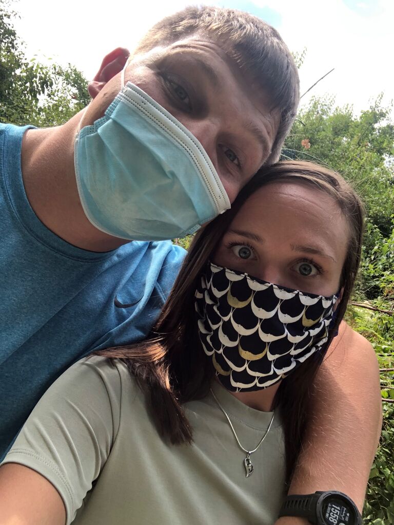 Dylan and I celebrated our 4 year anniversary, COVID-19 style. 
