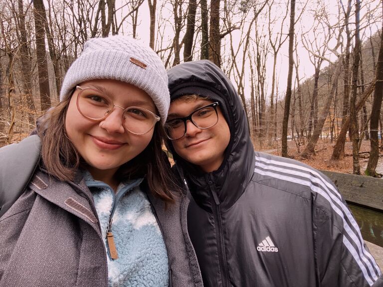 Our hiking trip to the Delaware Water Gap during our spring break.