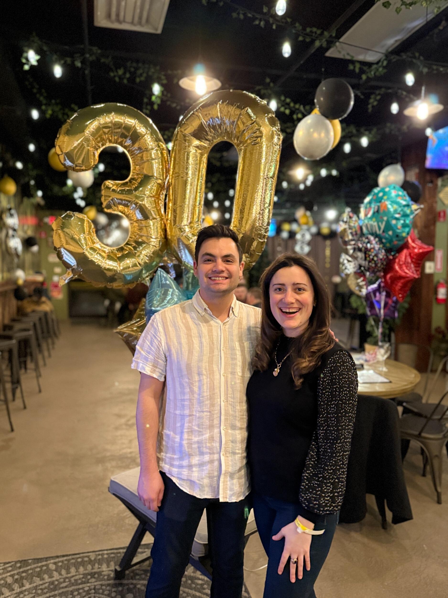 Celebrating John's 30th- wow we are old