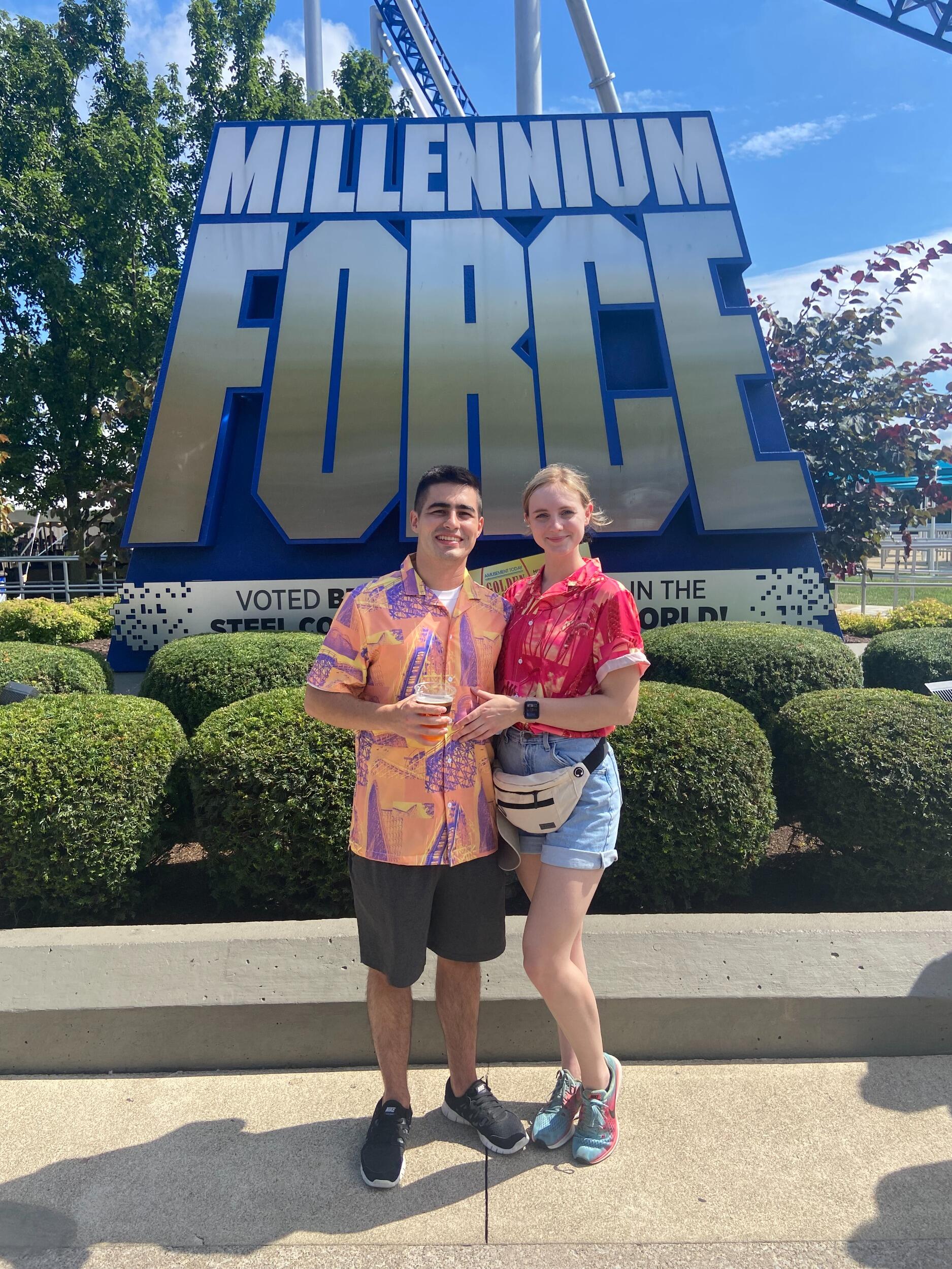 Andrew and Elizabeth at Cedar Point 