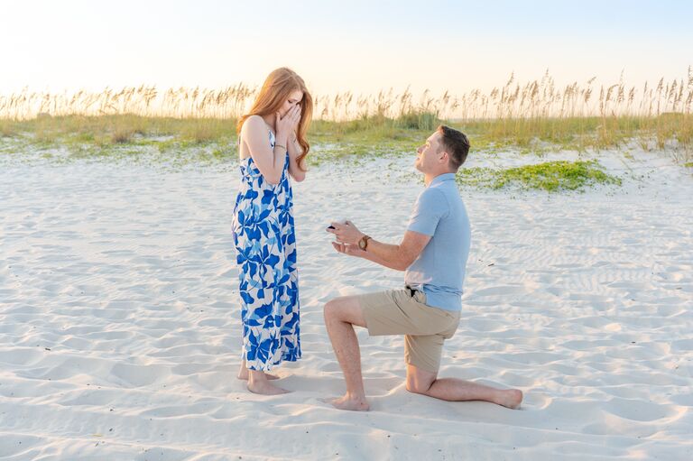 Lucas asked Danielle to marry him! She said yes!📍Gulf Shores, AL.