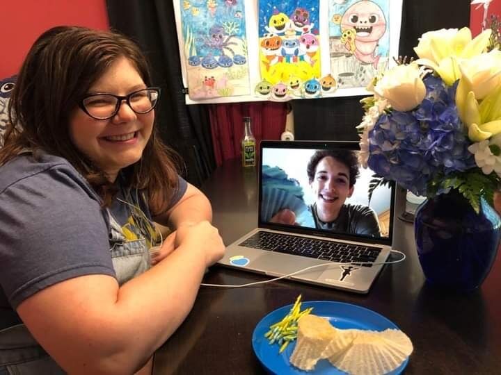 We kept finding ways to stay connected long-distance, even during COVID.

1 Corinthians 13:7 - 'Love bears all things, believes all things, hopes all things, endures all things.'