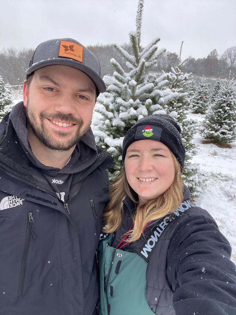 A snowy Christmas tree search this time around