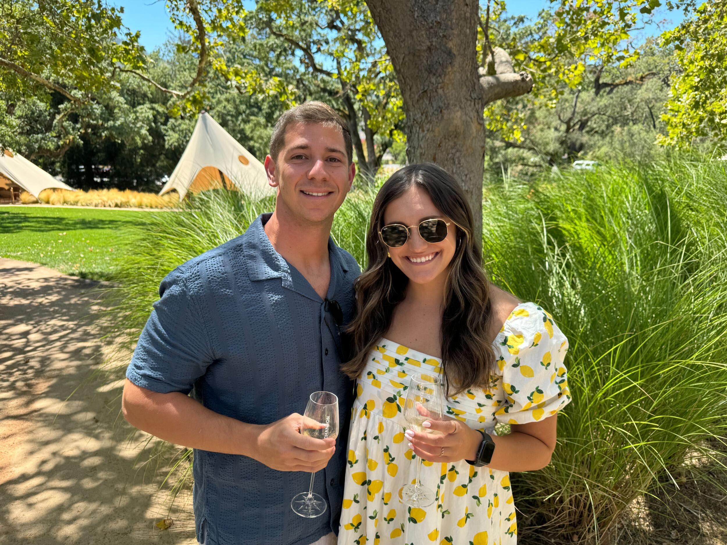 They celebrated Madison's 27th in Napa Valley after Ryan won a work trip!