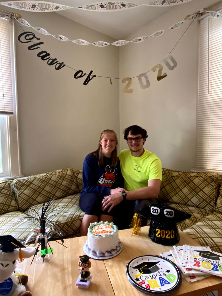 Back together again for Kristina's undergraduate graduation!