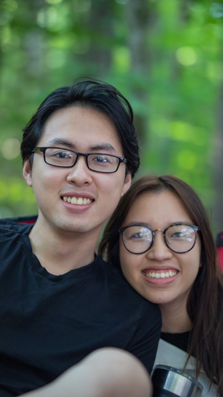 Our camping trip with our church group after I have met her family. I feel more comfortable now than just being her boyfriend.