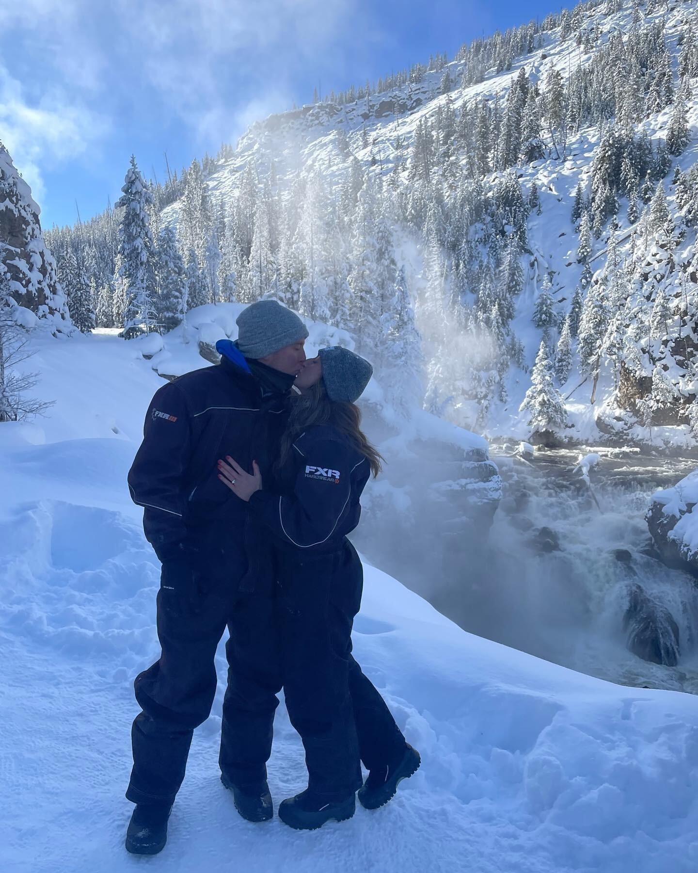 Got engaged at Yellow Stone National Park