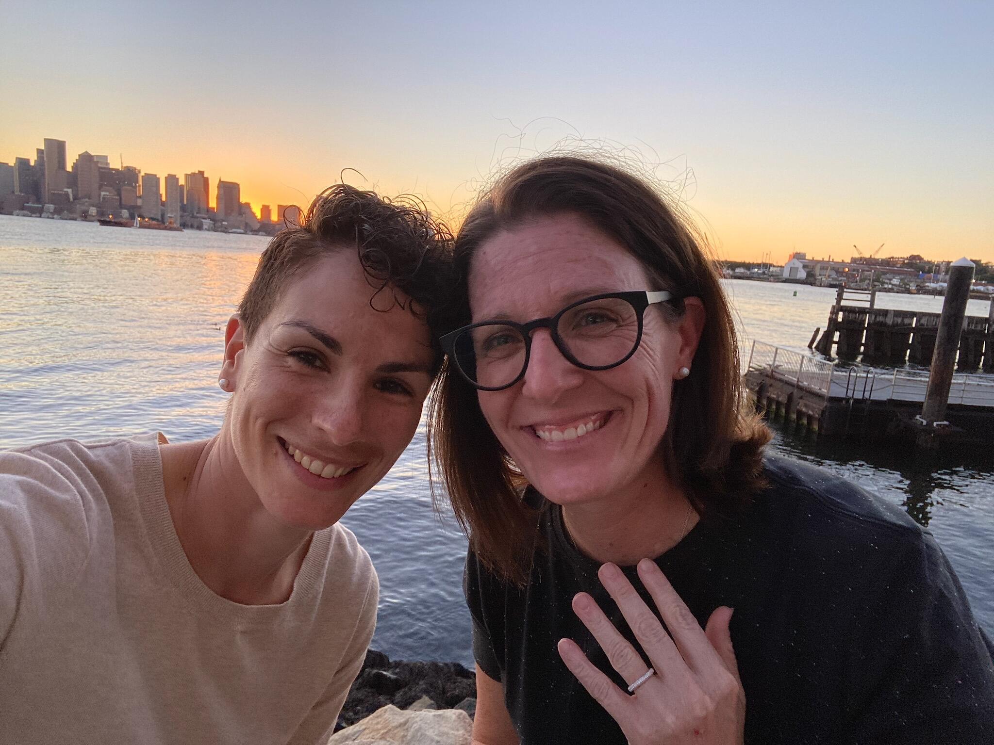 Allison picked out a ring from the same jeweler where her mother, Nancy, got her ring from. 