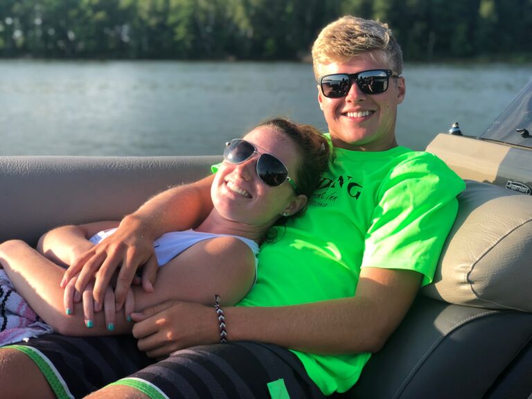Brady and I went on vacation with his family to Hayward, WI