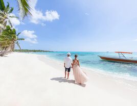 couple on the beach in Punta Cana, Dominican Republic