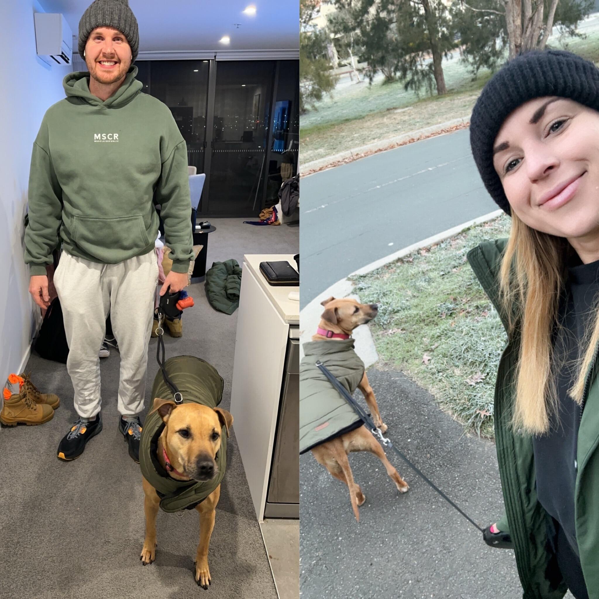 Our little family, matching and all