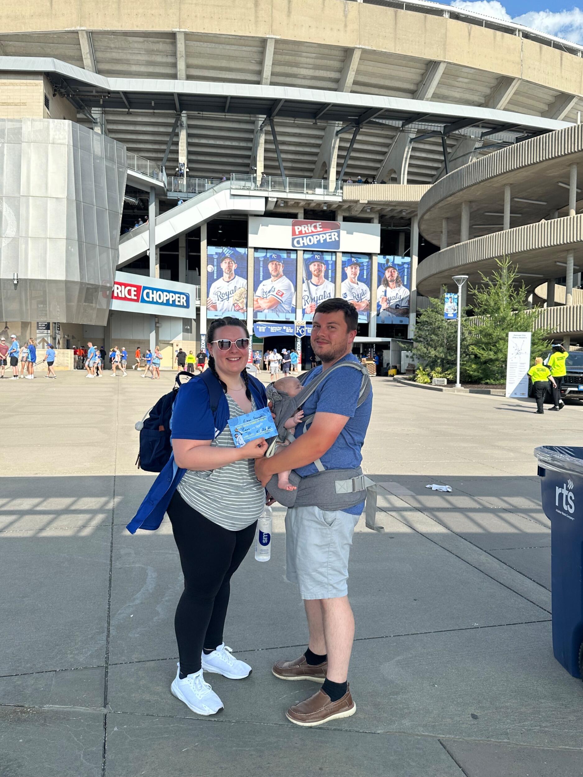 Eileen’s first Royals game against the Tigers.