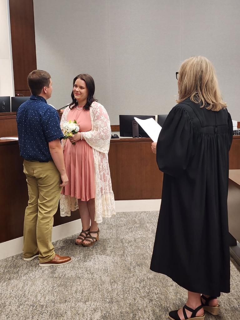 Our court house wedding in Johnson County.