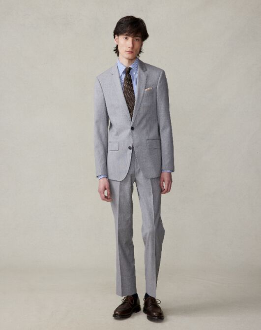 sachin and babi light blue dress Light Grey 3 Pc Formal Suit With Contrast Waistcoat – House of United main image 0