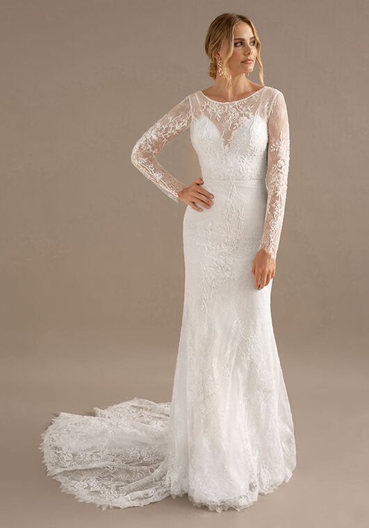 knee length dresses for ladies The Antonia Dress in Branca
