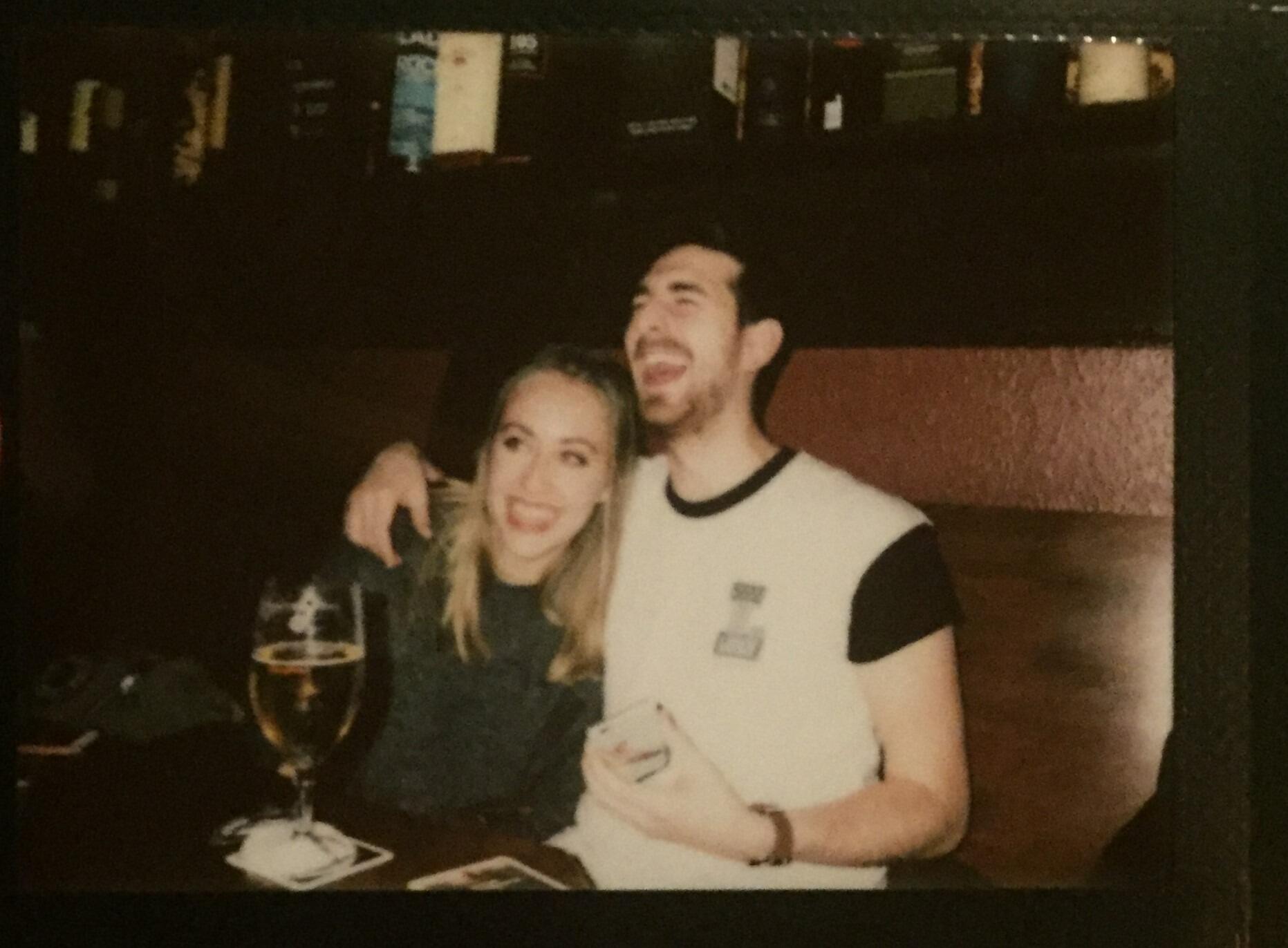 Always laughing. 