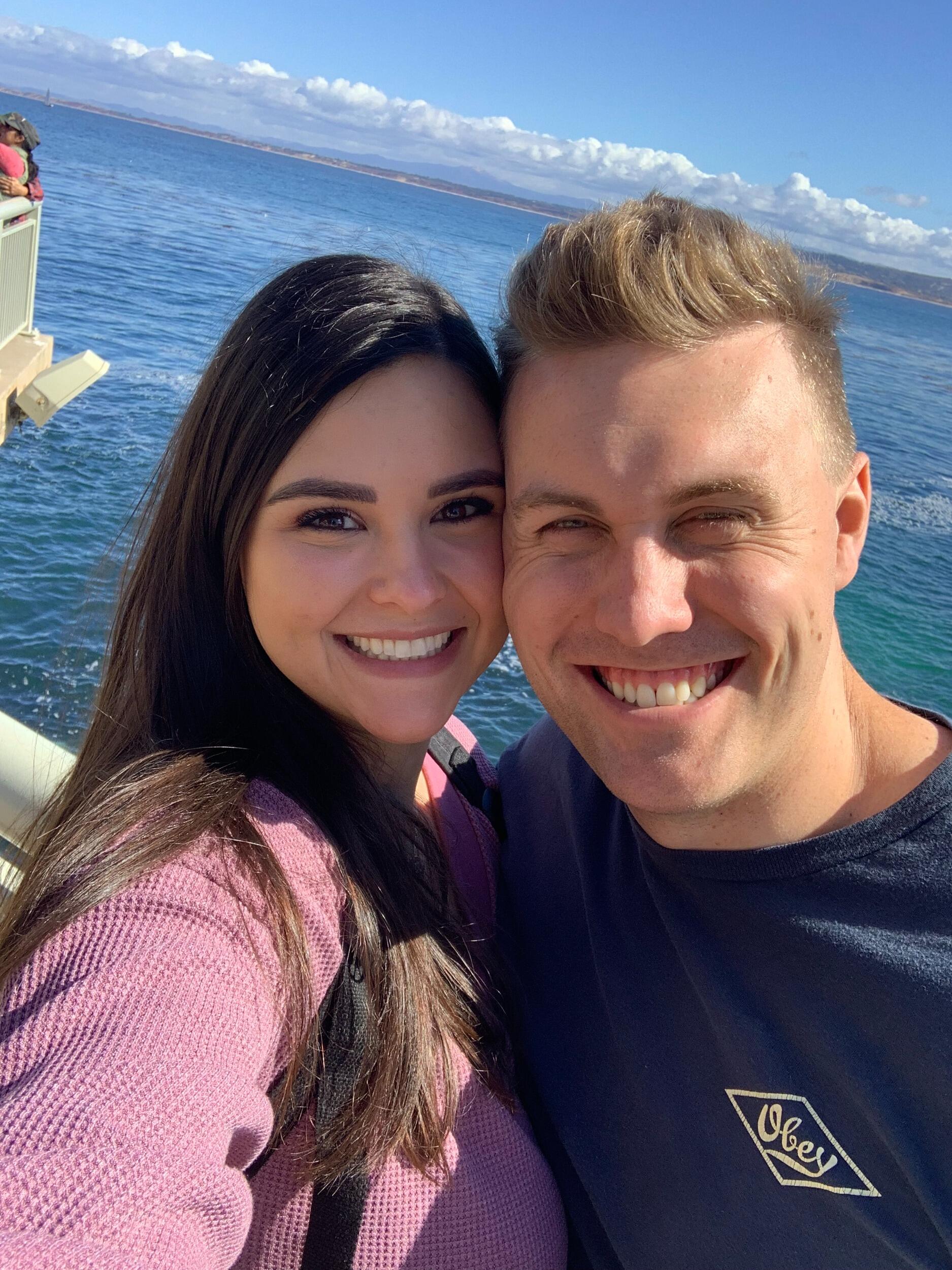 Hunter & Katie celebrate their 3 year anniversary in Monterey.