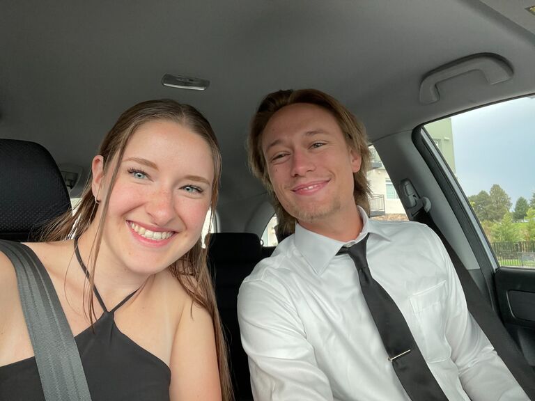 Us celebrating our five-year anniversary!