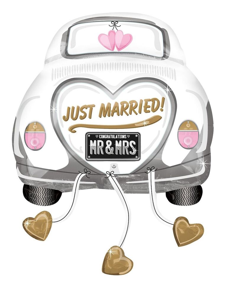 Goede 13 Perfect Wedding Car Decorations For That “Just Married” Ride RC-93