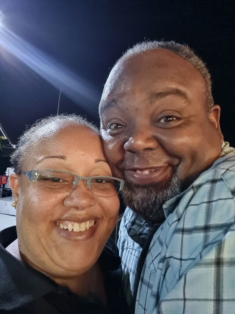 We look like two Pleased Puss - took him with me to a work event out at the Grand Hotel Excelsior (formerly Morgan's Harbour) in Port Royal.