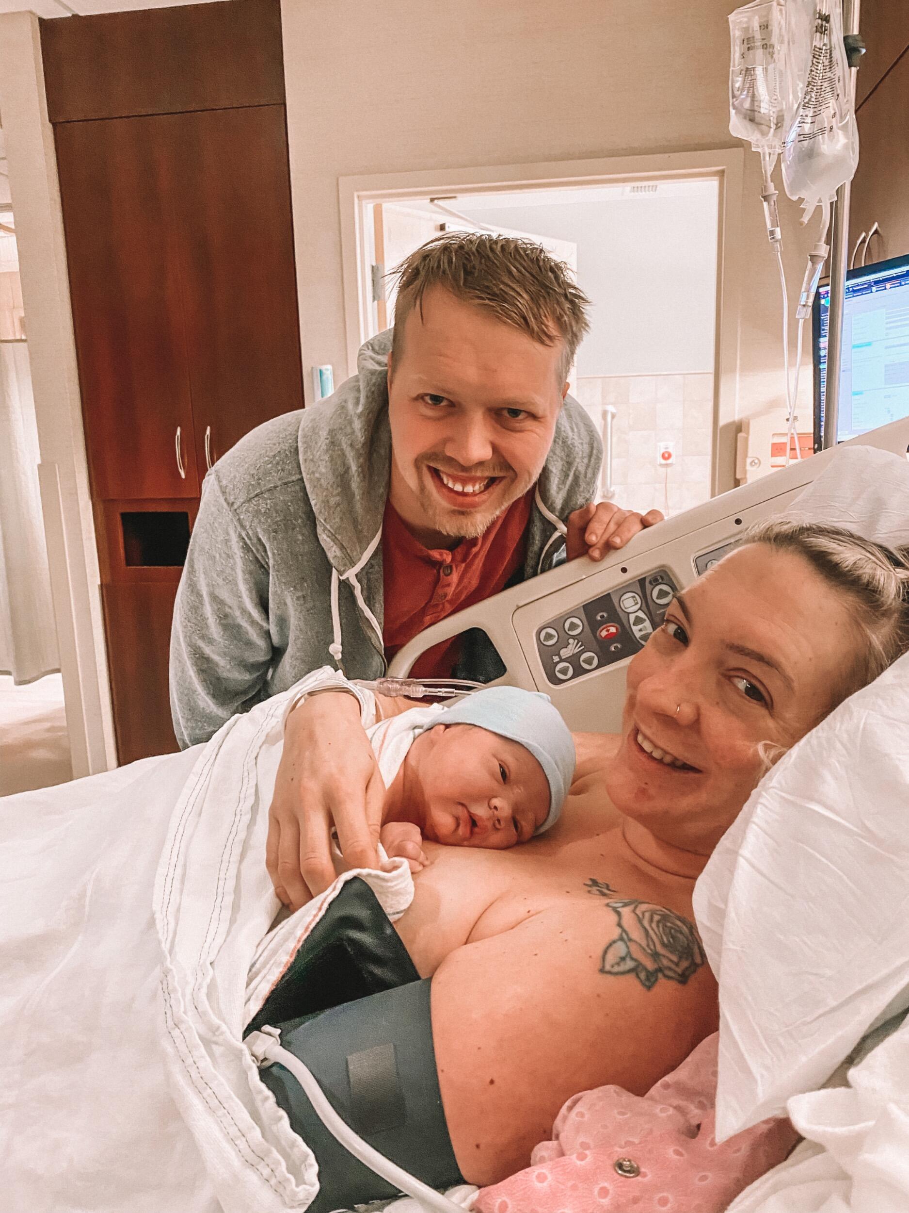 We welcomed our baby boy, Paxton and became a family of 4! We purchased our first home a few weeks before his arrival. 