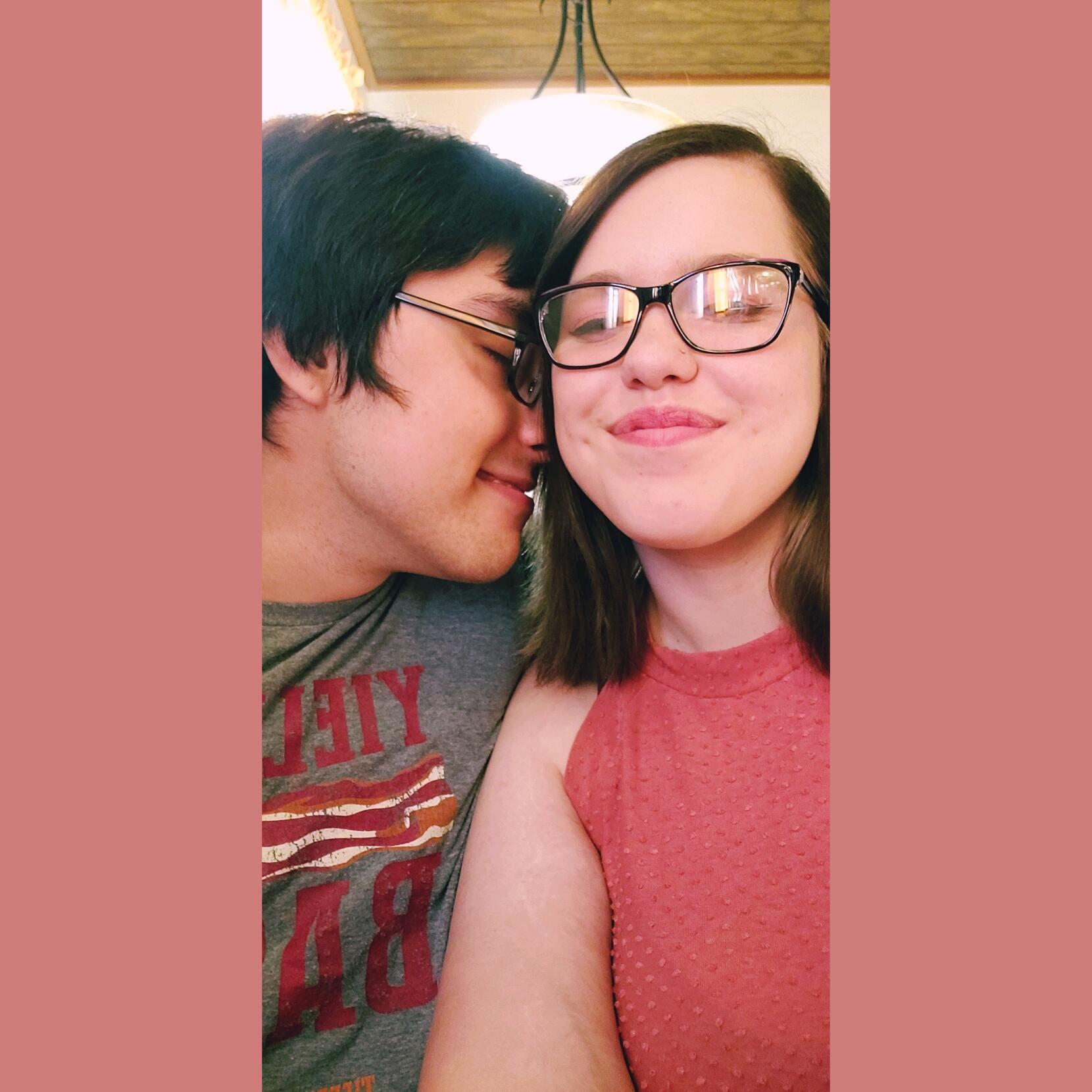 This was a double date with Aimee (Cody's sister) and Brian (Aimee's husband) at Olive Garden