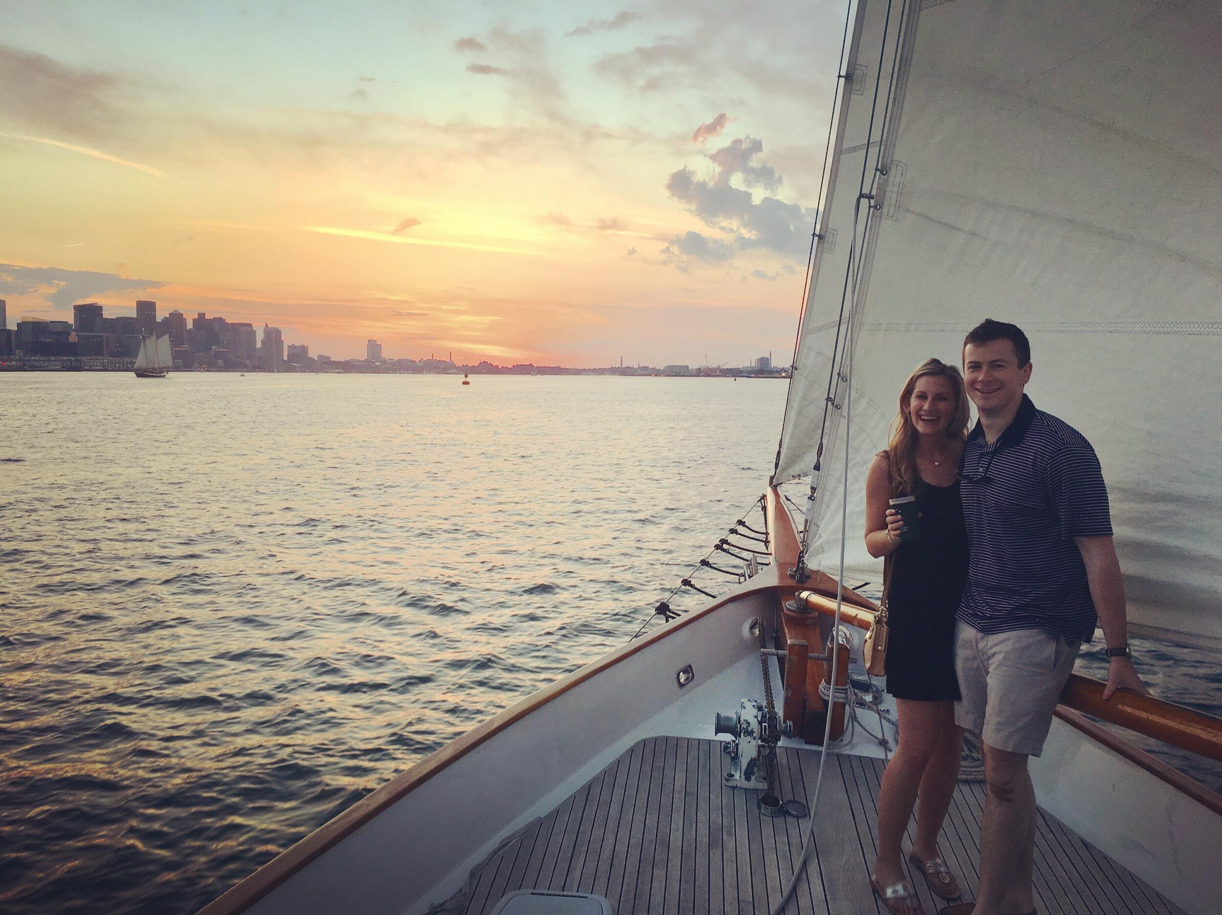 Boston sunset sail
