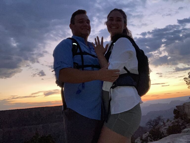 Sunset after our engagement