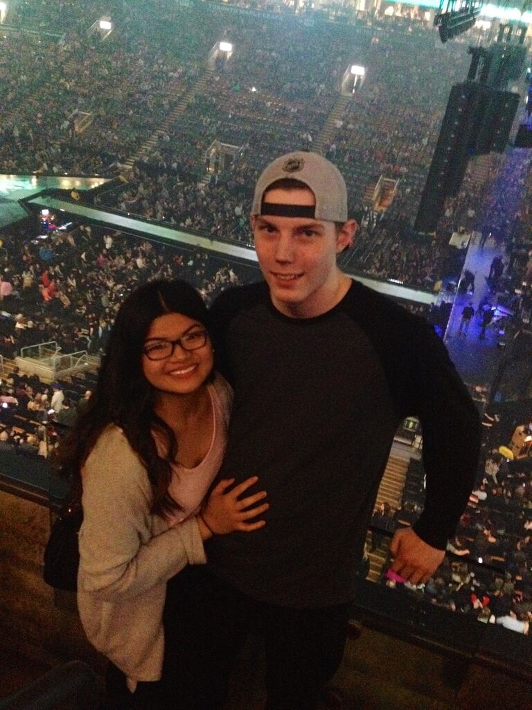 First concert together! We went to see Maroon 5 soon after starting to date!