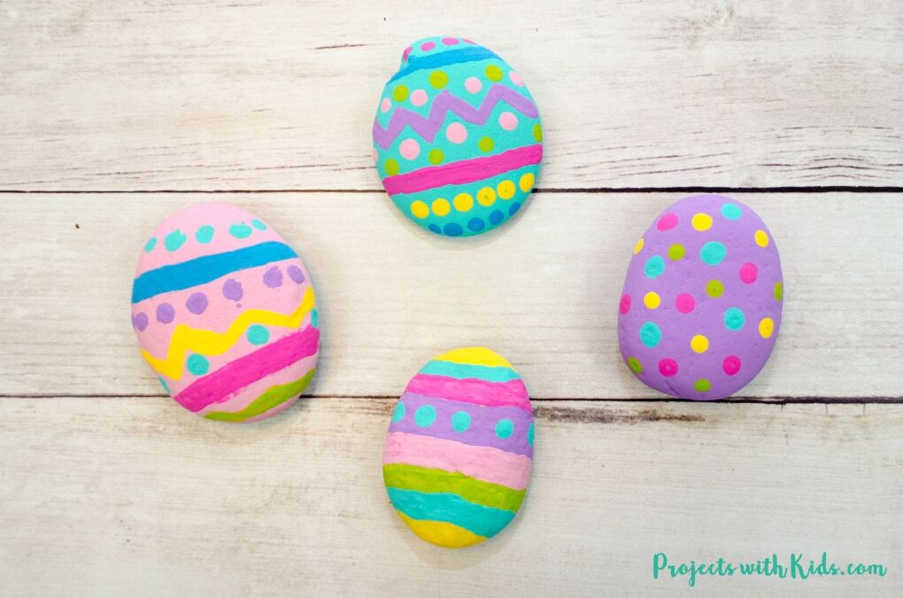 Easter Party Craft - Rock Decorating