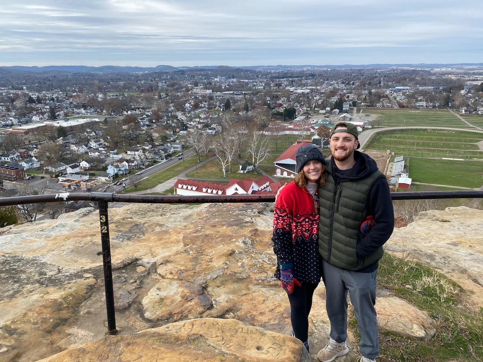 Hike to the top of Mt. Pleasant in Lancaster, OH - where Peter's dad proposed to his mom!