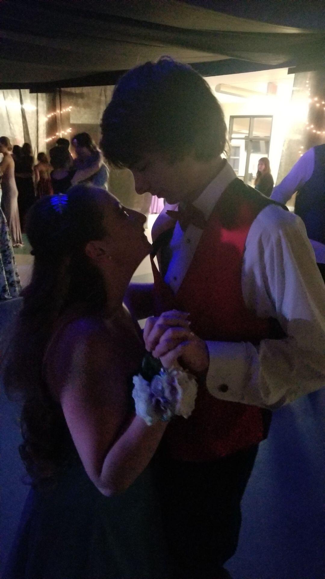 Lily and Mason's first dance (at senior prom)