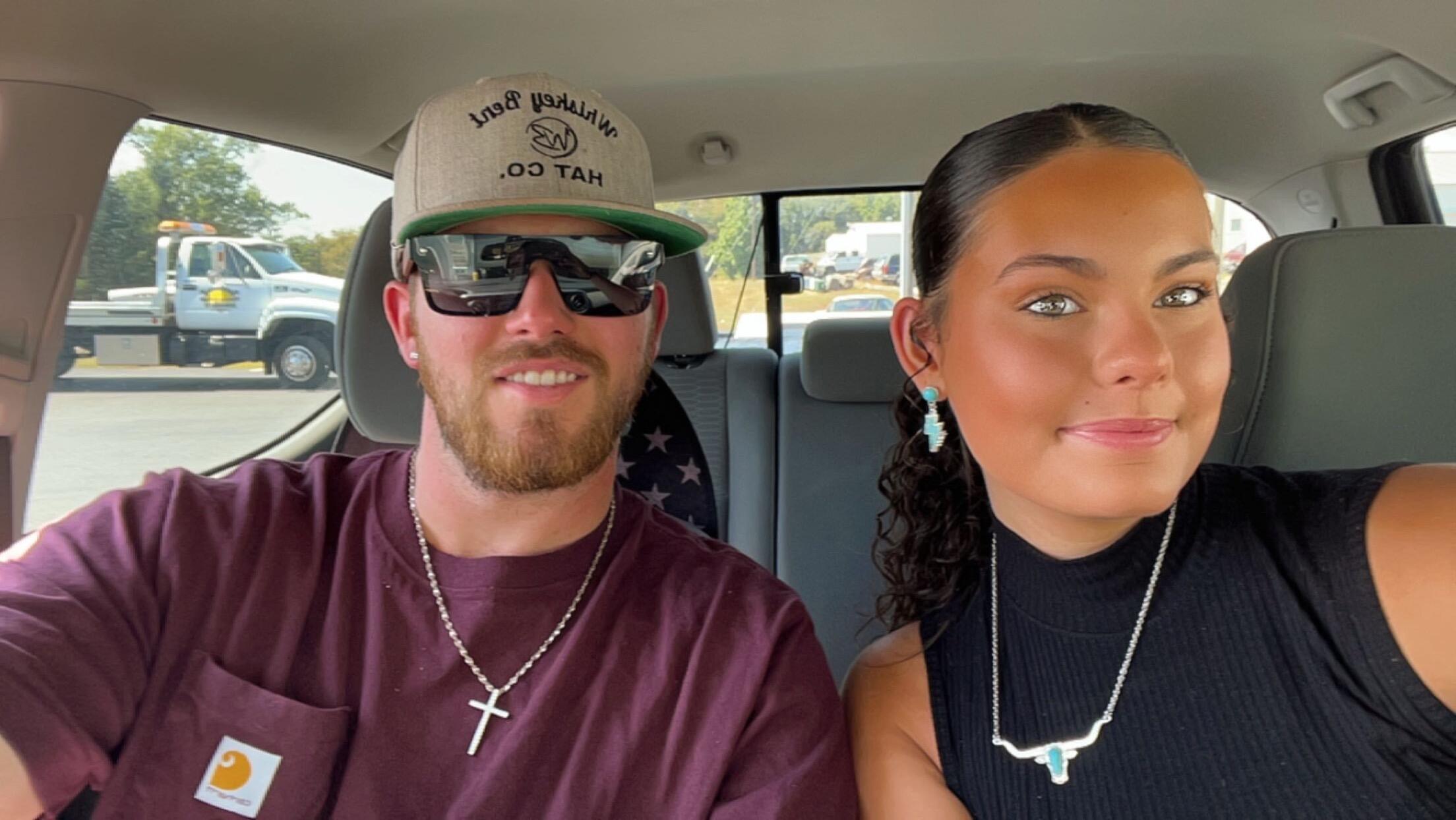 Our first time going to church together at Calvary. 