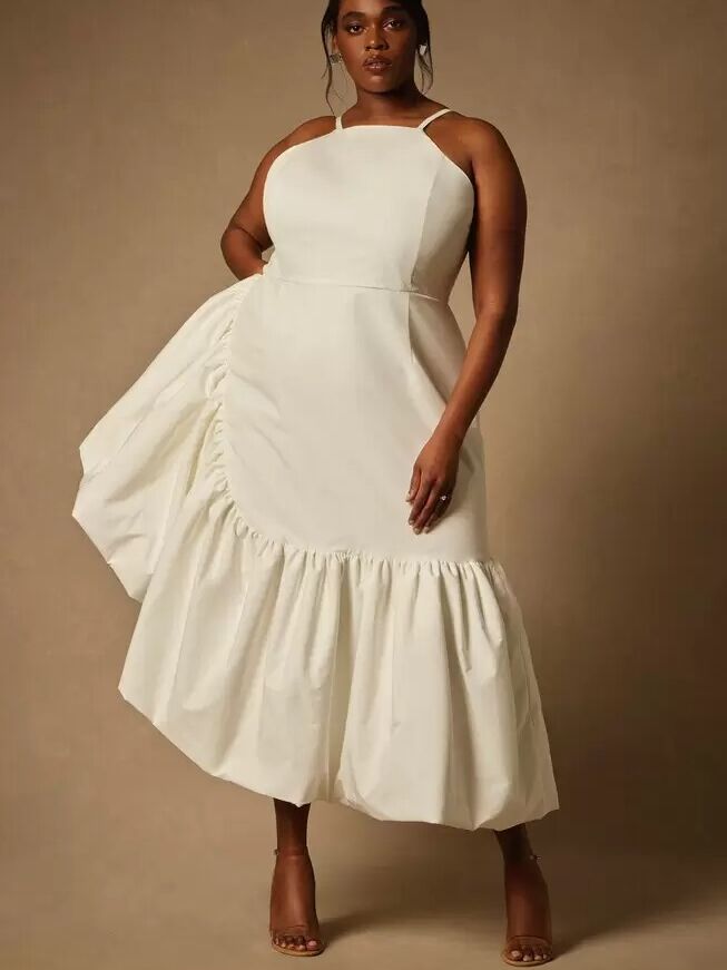 David's bridal tea length plus size hotsell