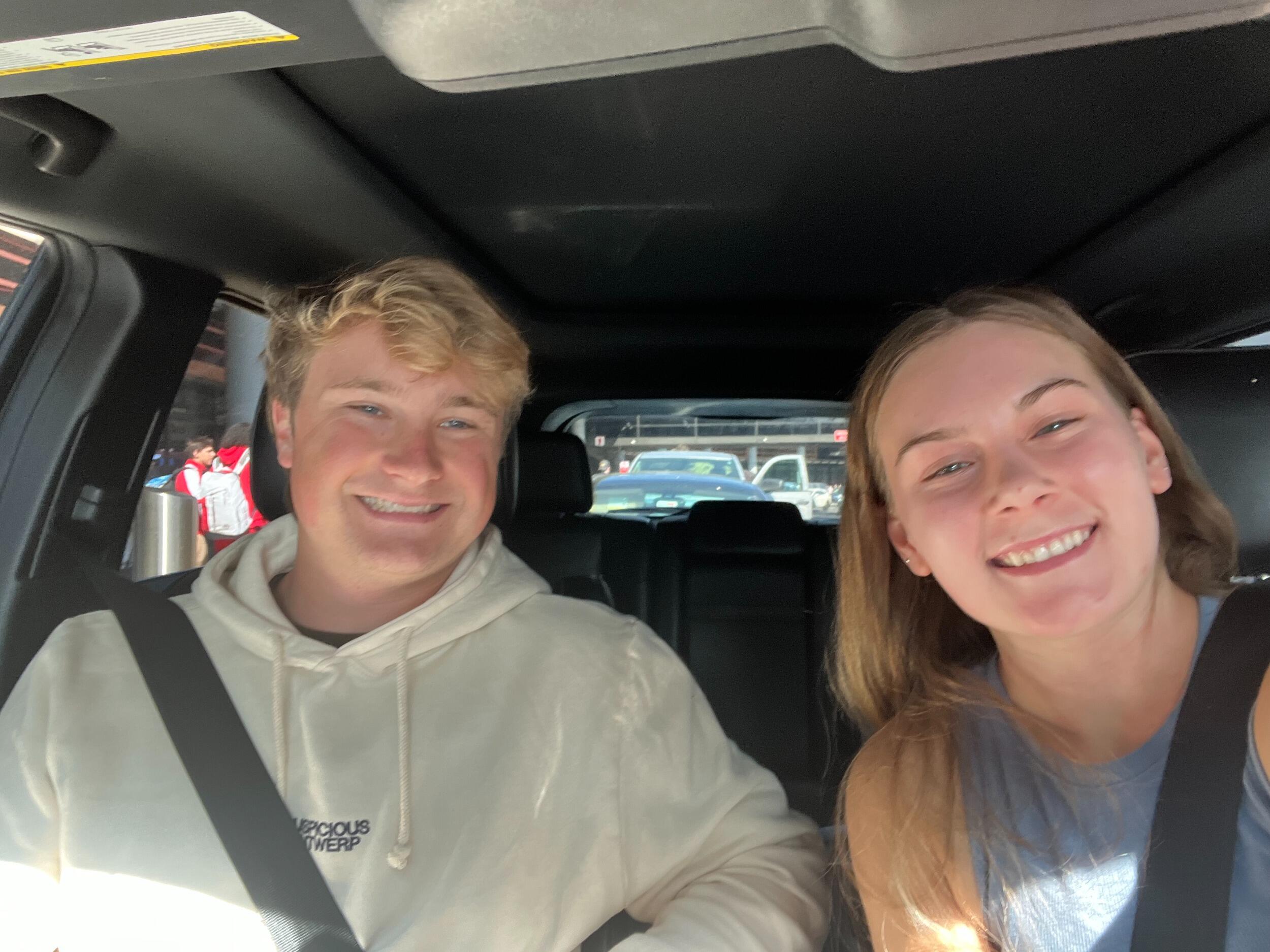 Start of the long distance summer:( Emily in Jacksonville, FL and Jackson in Riverside, CA.