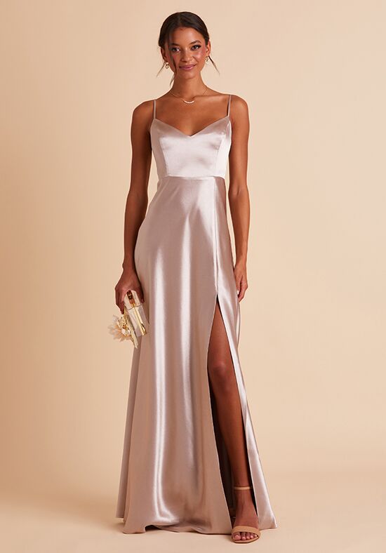 Birdy Grey Jay Satin Dress in Taupe Bridesmaid Dress