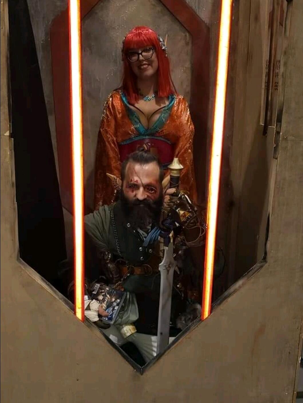 Up to no good. Let's be bad guys.