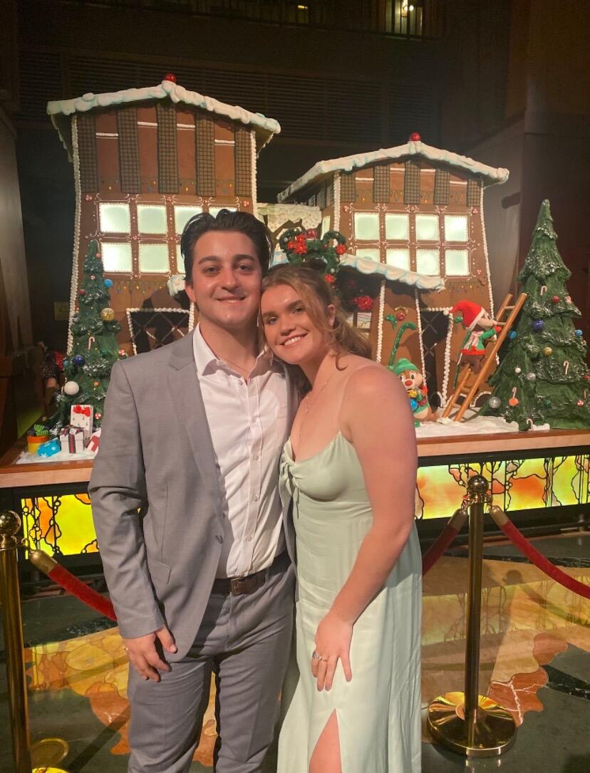 Our first "formal" (also known as Yule) together at downtown Disney!