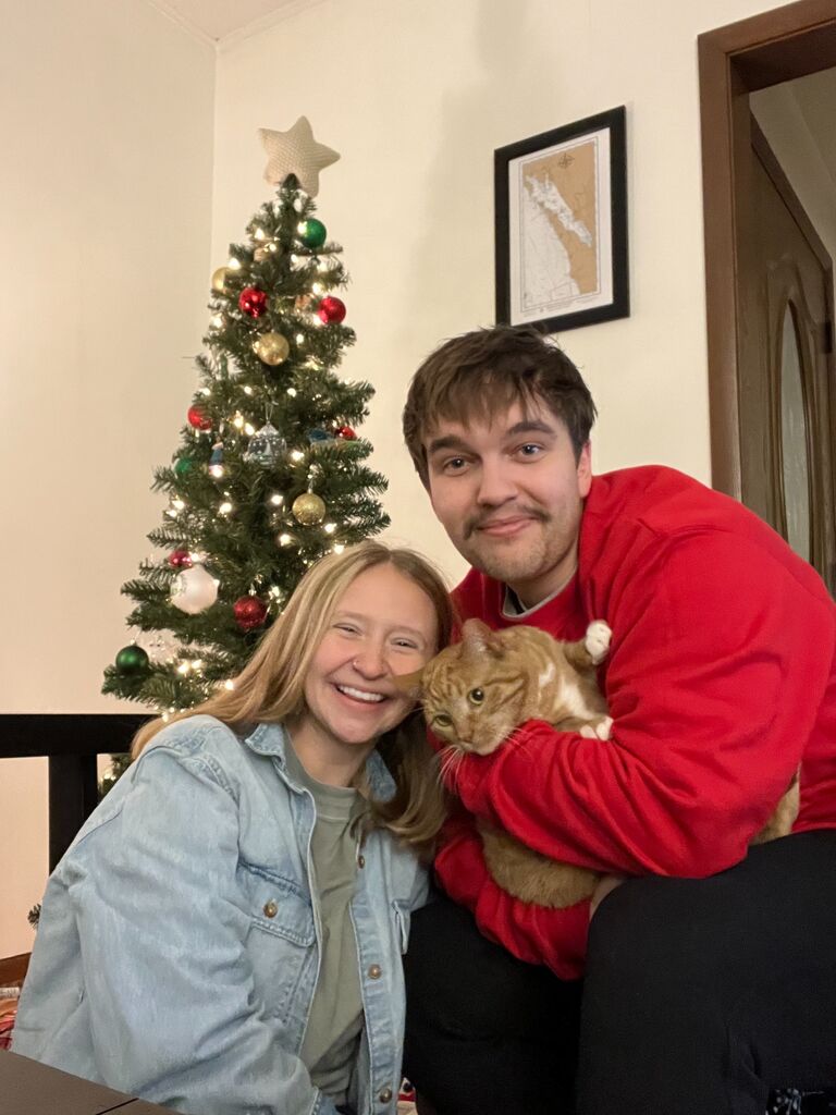 Christmas at our home with Mimosa!