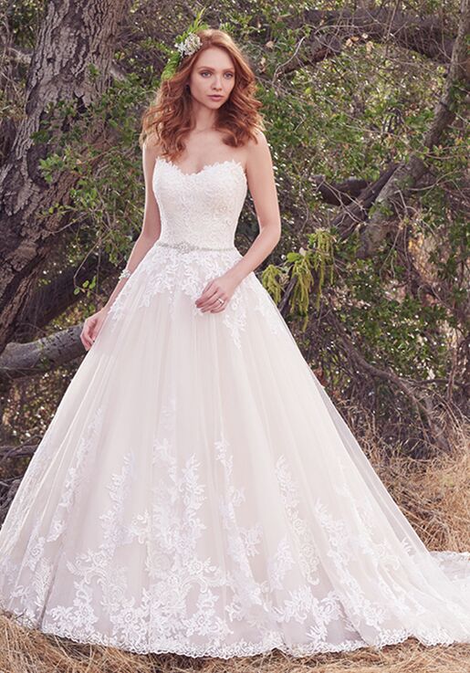 maggie sottero ball gown wedding dress