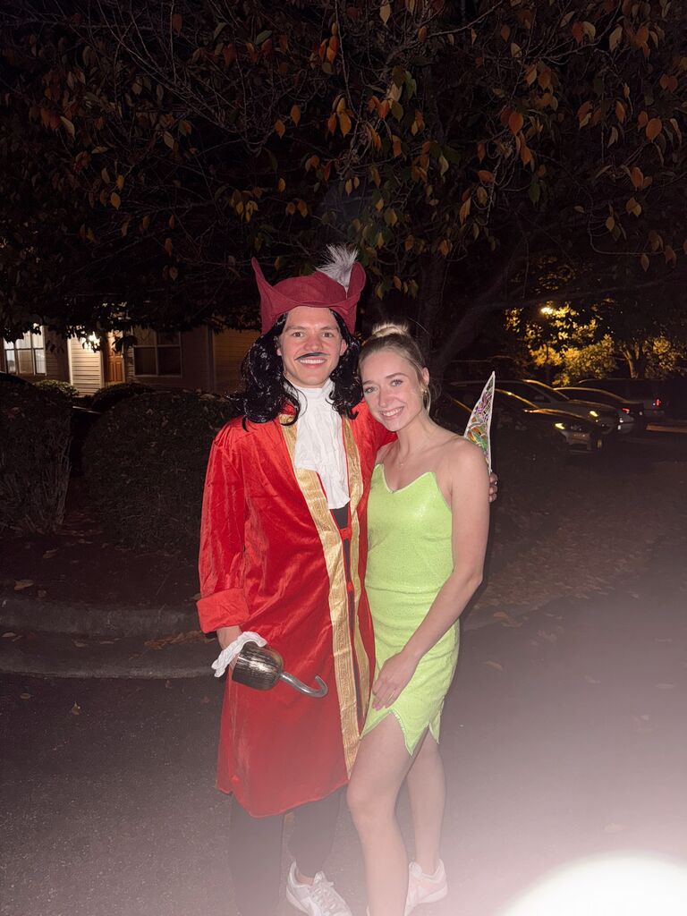 Happy Halloween from Captain Hook and Tinker Bell!