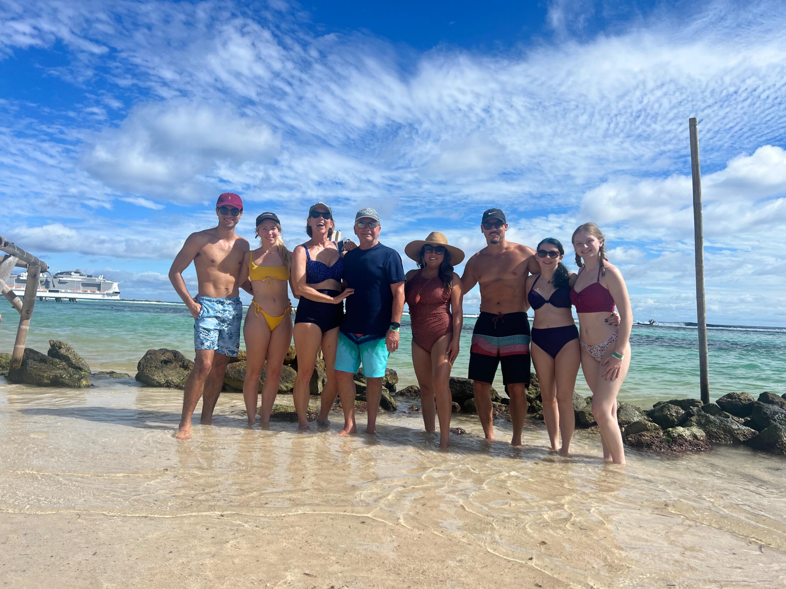 Christmas this year was spent with both Jonathon’s family in Houston, and Samantha’s family on a cruise to celebrate her mom’s 60th birthday!