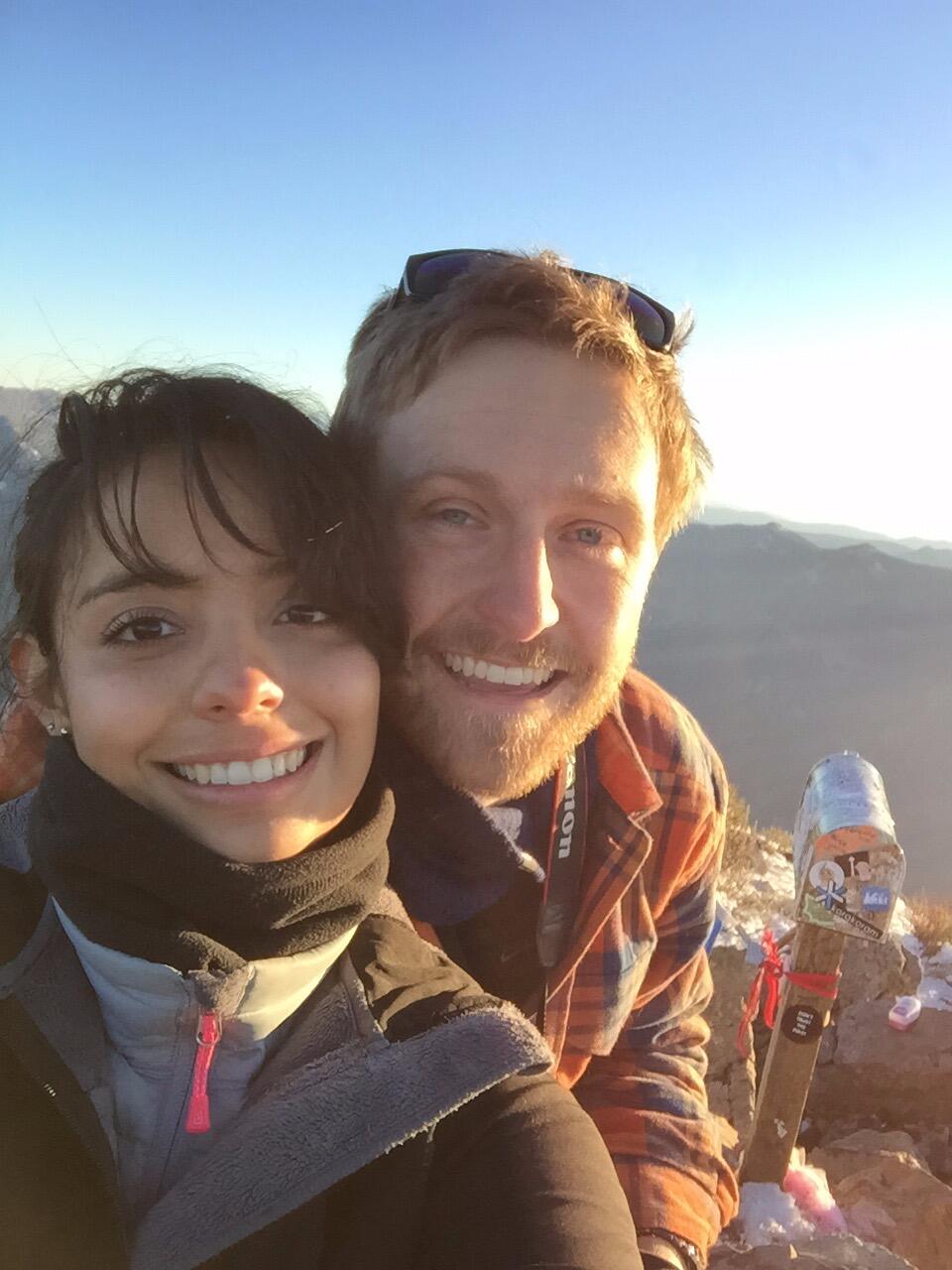 Our first long hike in Washington together! Mailbox Peak!