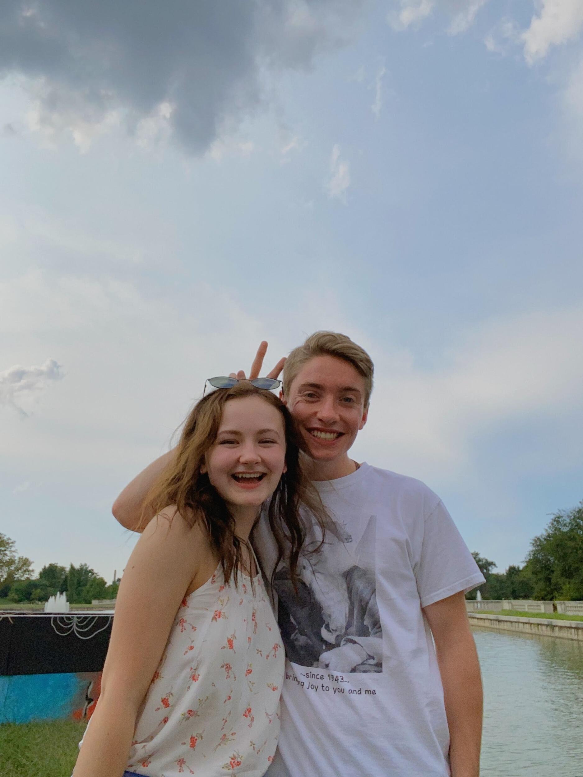 Michael and Isabella's first date included Dunkin' Donuts iced coffees and having fun in Forest Park. At the end of the date, Isabella's car wouldn't start and Michael was almost late to class...whoops!