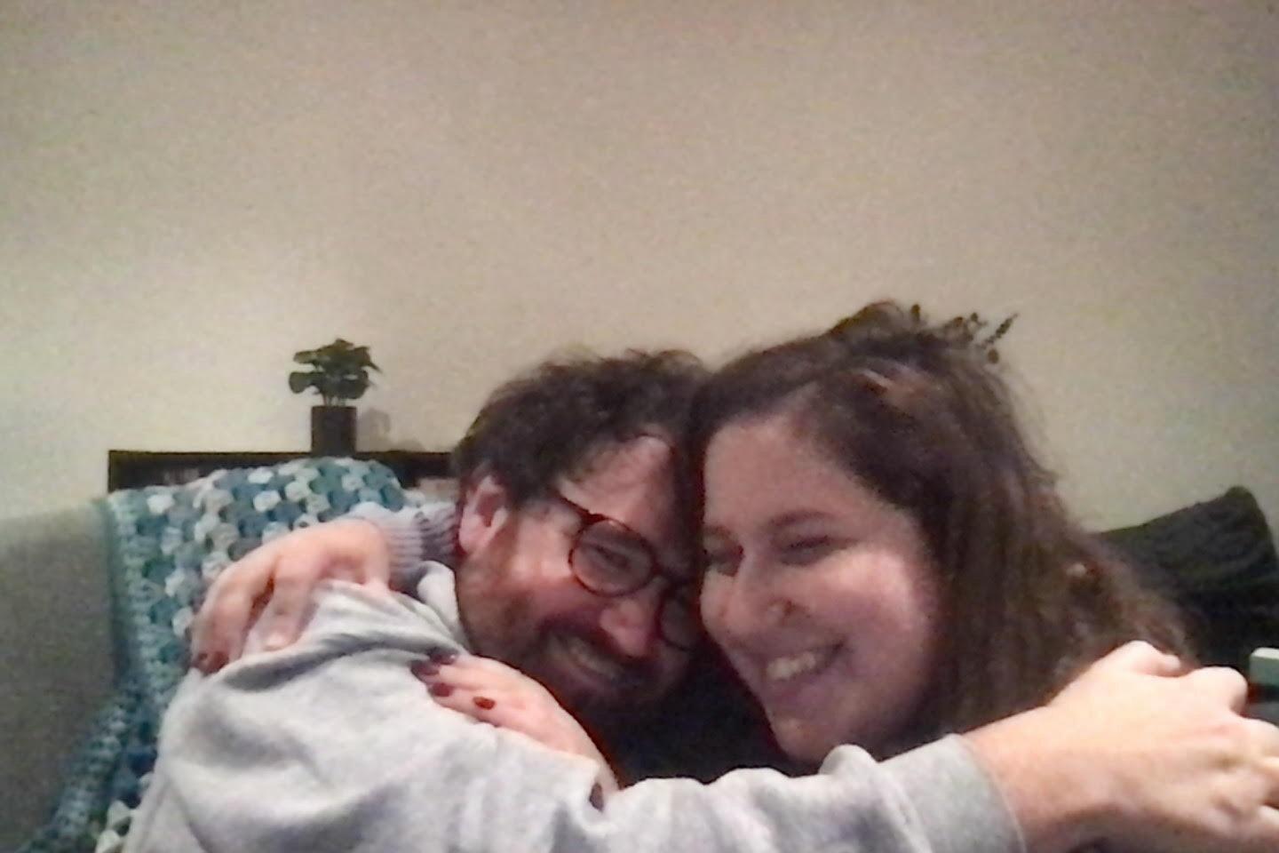 Ryan's favorite picture of them (that was taken on a webcam, for some reason?) 