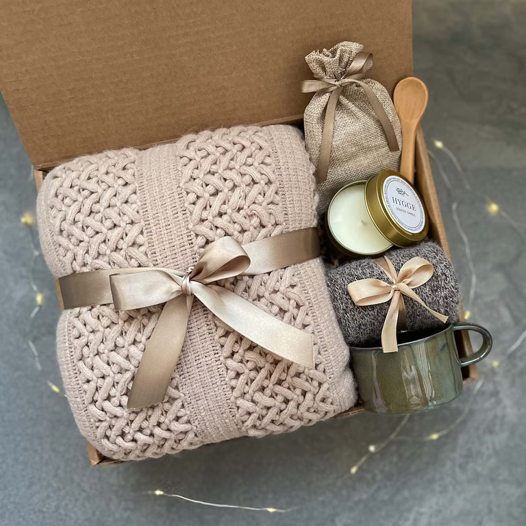 Cozy spa care package for your boyfriend's mom