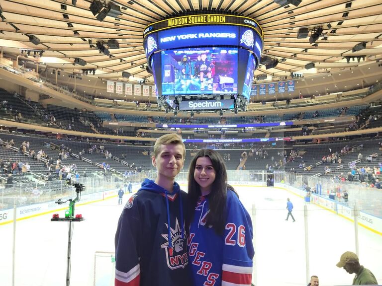 Our first game back at MSG!