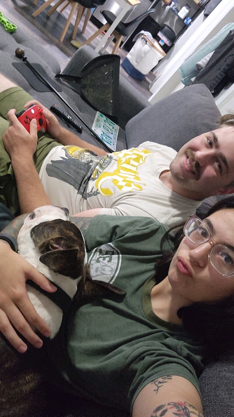 Just gaming and cuddling